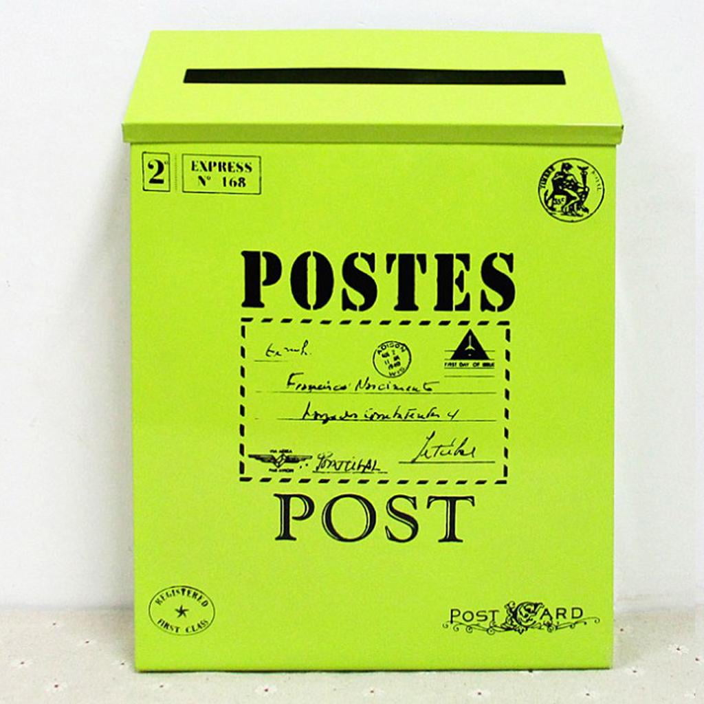 Outside Letterbox Letter Post Mail Box Magazines Newspaper Box - Green