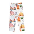 thumbnail image 4 of Balery Gnome Camping Fishing print Women's Pajama Pants,Ultra Lightweight Pjs,Lounge Pant-Small, 4 of 9