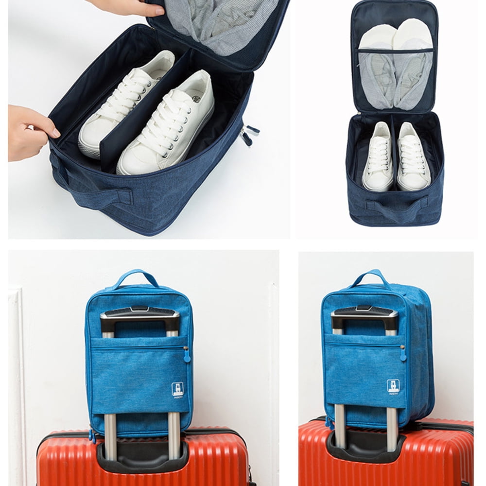 Storage Bag Holds 4 Pair of Shoe Waterproof Oxford Fabric Bags for