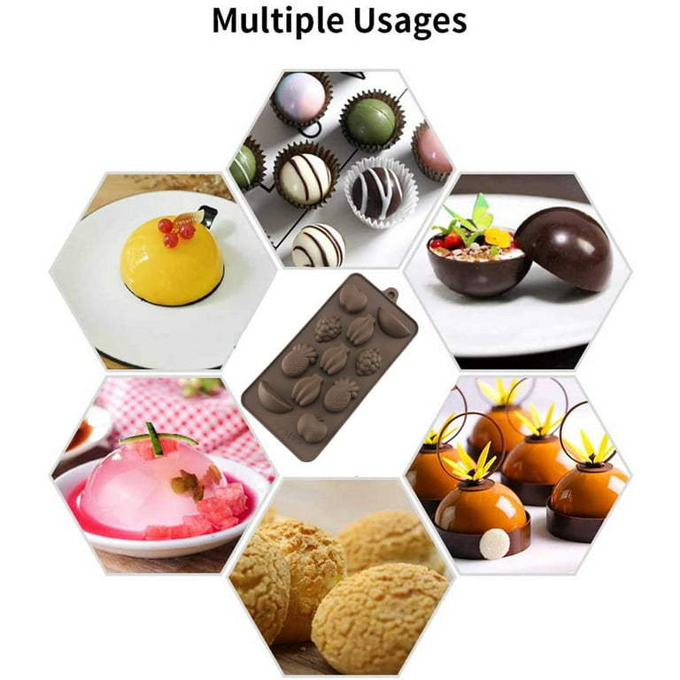 Cake Silicone Silicone Molds Fancy Shapes Candy Chocolate Molds For Baking  Kitchen,Dining & Bar 