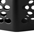 Mainstays Flexible Square Plastic Laundry Hamper, Black