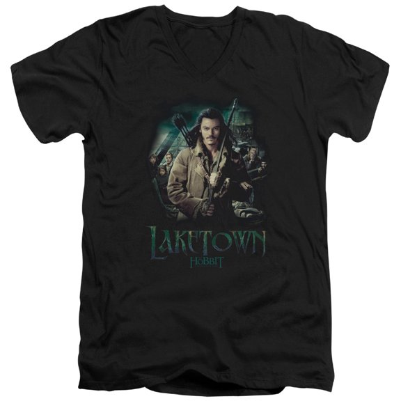 Hobbit Protector S/S Adult V-Neck T-Shirt 30/1 T-Shirt Black