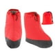 thumbnail image 4 of Botines de plumón, calcetines térmicos de plumón, calentadores de pies con bolsa de almacenamiento, calcetines para dormir para mochileros y snowboard XL rojo, 4 of 8