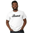 thumbnail image 4 of Beast Motivation Workout Gym Fitness Men's Big & Tall Crewneck Graphic Tee Brisco Brands 2X, 4 of 5