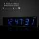 thumbnail image 3 of Reloj LED digital Ivation, enorme, de gran tamaño, 76 cm, azul, 3 of 6