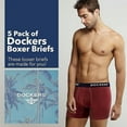 thumbnail image 2 of DOCKERS Mens Boxer Briefs Breathable Cotton Underwear for Men Pack of 5, 2 of 7
