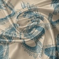 thumbnail image 7 of Ambesonne Japanese Valance & Curtain, Vintage Dragon Drawing Art, 55"x45", Pale Petrol Blue Beige, 7 of 7