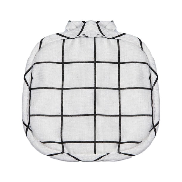 Cateissary Mantel para , soporte para ollas, manoplas para horno, resistencia al calor, sin rebabas, herramientas de seguridad para hornear, Mostrada Blanco