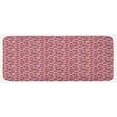 thumbnail image 1 of 4th of July Kitchen Mat, Wavy Stripes of Freedom and Sketch Style Stars American Flag Motifs, Plush Decorative Kitchen Mat with Non Slip Backing, 47" X 19", Red White Violet Blue, by Ambesonne, 1 of 1