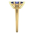 thumbnail image 3 of 1 ct Marquise Cut Simulated Tanzanite Solitaire 18K Yellow Gold Womens Engagement Ring, 3 of 5