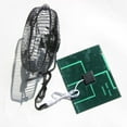 thumbnail image 3 of 2 Pieces Solar Powered Fan Portable Air Room Conditioner Office Black, 3 of 8