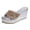 1-Silver, variant on Platform Wedge Sandals for Women Chunky Lug Sole Heels Rhinestone Glitter Comfortable Slides Party Summer Beach Walking Shoes 1-Gold Size 6.5