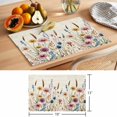 thumbnail image 6 of Spring Flowers Placemats Set of 12, Watercolor Pastoral Style Retro Non-Slip Place Mats Washable Table Mats for Kitchen Dining Table Decorations Indoor/Outdoor, 6 of 9