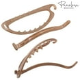 thumbnail image 5 of Parcelona French Plain Oval Simple Large Metal Free Hair Barrette for Women, 5 of 62