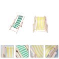 thumbnail image 3 of 2Pcs Mini Wooden Recliner Dollhouse Decor Recliner Lovely Recliner Props, 3 of 8