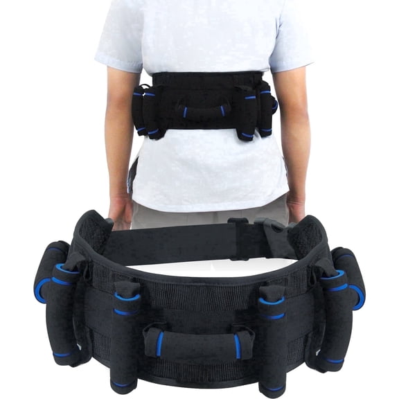 Leetye Mei Gait Belt Transfer Belt with 7 Handles for Elderly and Disabled Mobility Assistance