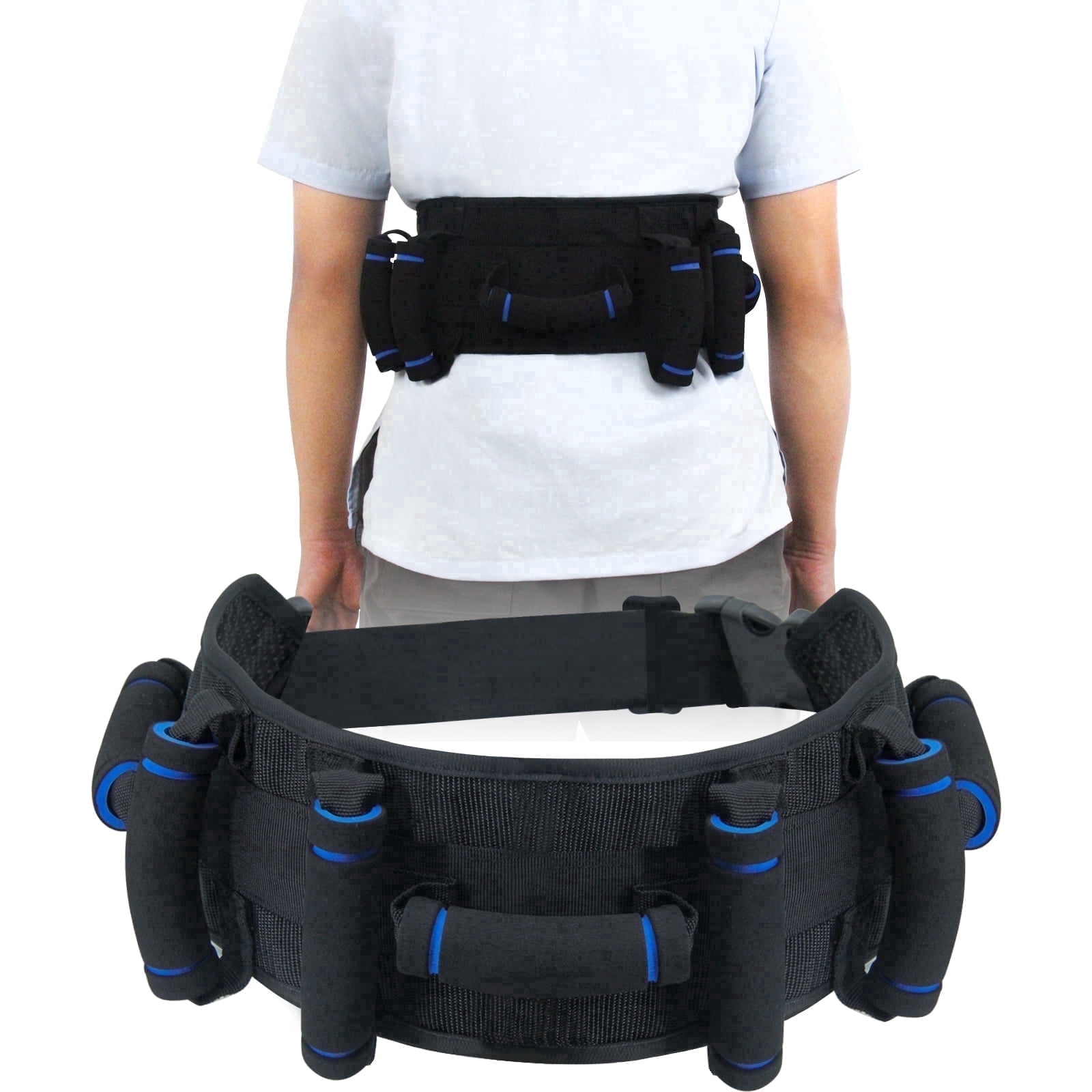 Leetye Mei Gait Belt Transfer Belt with 7 Handles for Elderly and Disabled Mobility Assistance