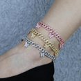 thumbnail image 4 of Butterfly Pendant Inlay Zircon 9mm Wide Anklet Two-Color Jewelry Women's Anklet, 4 of 4