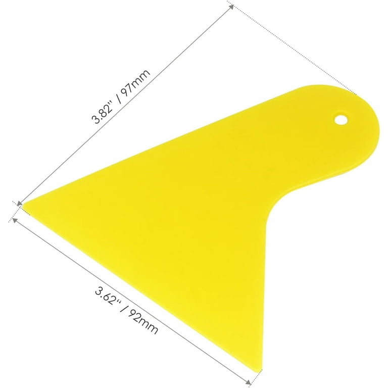 Plastic Putty Knife 3 PCS 4 Inch Scraper Tool Flexible Spackle Spreader Smoothing Tool for Paint Wall Paper Treatment Windshield Drywall Decals