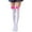 White, variant on Prolriy Thigh High Socks for Women The Over Stockings High Transparent Knee Non-Slip Thigh Womens Socks White