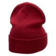 thumbnail image 3 of Labor Day Embroidered 12 Inch Long Knitted Beanie - Maroon OSFM, 3 of 5
