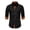 Black, variant on JTieacloth Beach Summer Shirt 2025 Men's Casual Fashion Long Sleeved Shirt Green