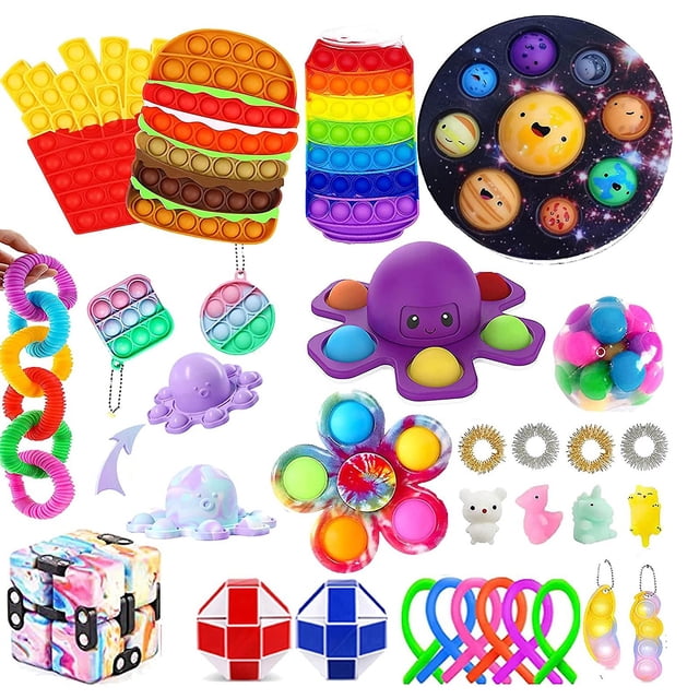 Juguete sensorial Fidget HUOGUO Push Bubble para aliviar el estrés