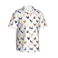 thumbnail image 2 of Daiia Various Rooster Hawaiian Shirt for Men Gentle Cotton Regular Short Sleeve Casual-Large, 2 of 9