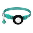 thumbnail image 1 of G Collar para gato, collar reflectante diseñado para Airtag, collar para perro, cachorro, gato, mascota pequeña (negro), 1 of 5