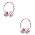 thumbnail image 3 of Matsuzay Auriculares con cable Control de volumen Auriculares para niños con micrófono Diadema ajustable Accesorios para auriculares Niñas Niños Rosa 2piezas, 3 of 6