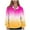 Hot Pink, variant on gbyLJF Women's Half Zip Hoodie Gradient Lapel Long Sleeve Pullover Sweatshirt Casual Quarter Zipper Hoodies