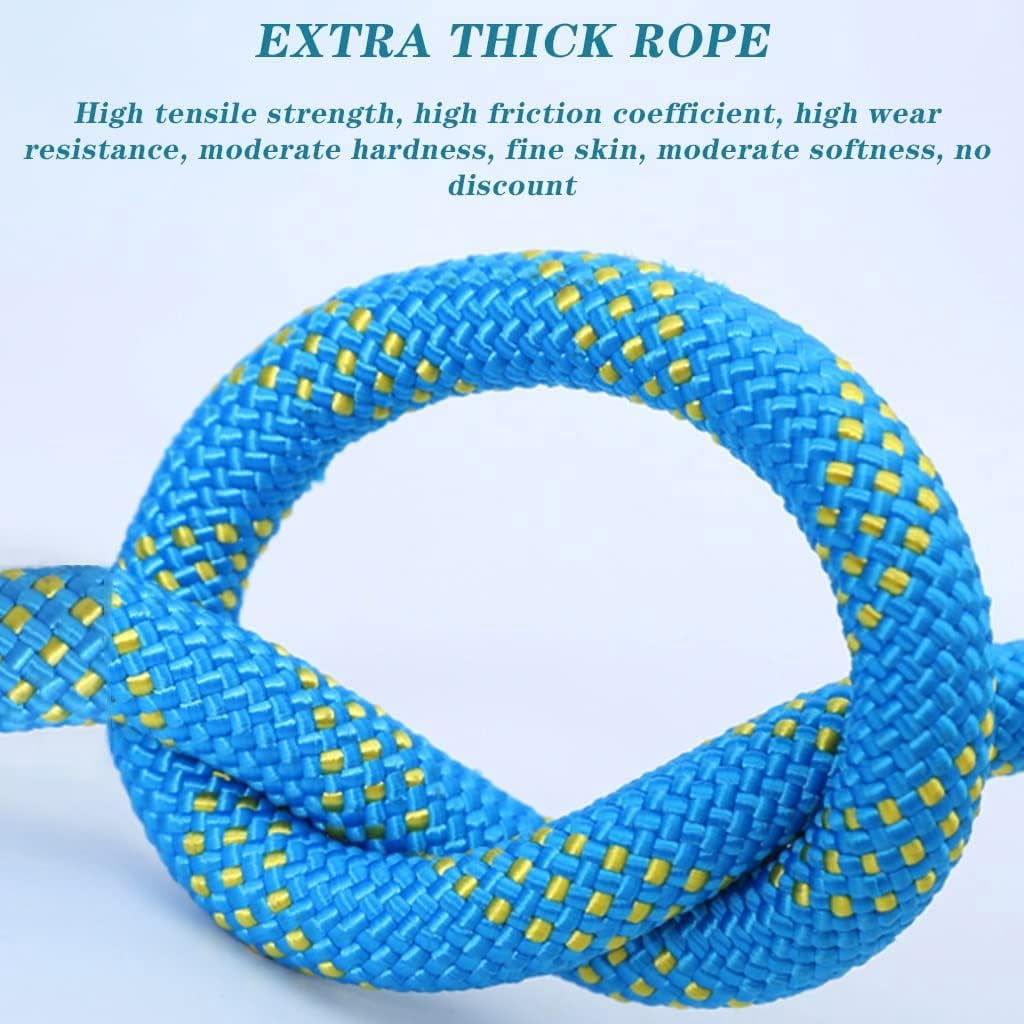 RKXQT 18mm Multifunctional Cord Safety Rope,Accessory Cord Equipment Escape Rope Ice Climbing Equipment Fire Rescue Rope (Color : Blue, Size : 18mm x 200m)