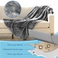 thumbnail image 3 of Manta impermeable Bedding Aid King Size Moon Grey y Starlit Grey, 3 of 6