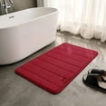 thumbnail image 6 of Bathroom Rug Mat, Absorbent Non-slip, 15.7 x 23.6 Inch Blue Striped Coral Fleece, Have 1 piece, Suitable for Bathroom Shower Floor, 6 of 7