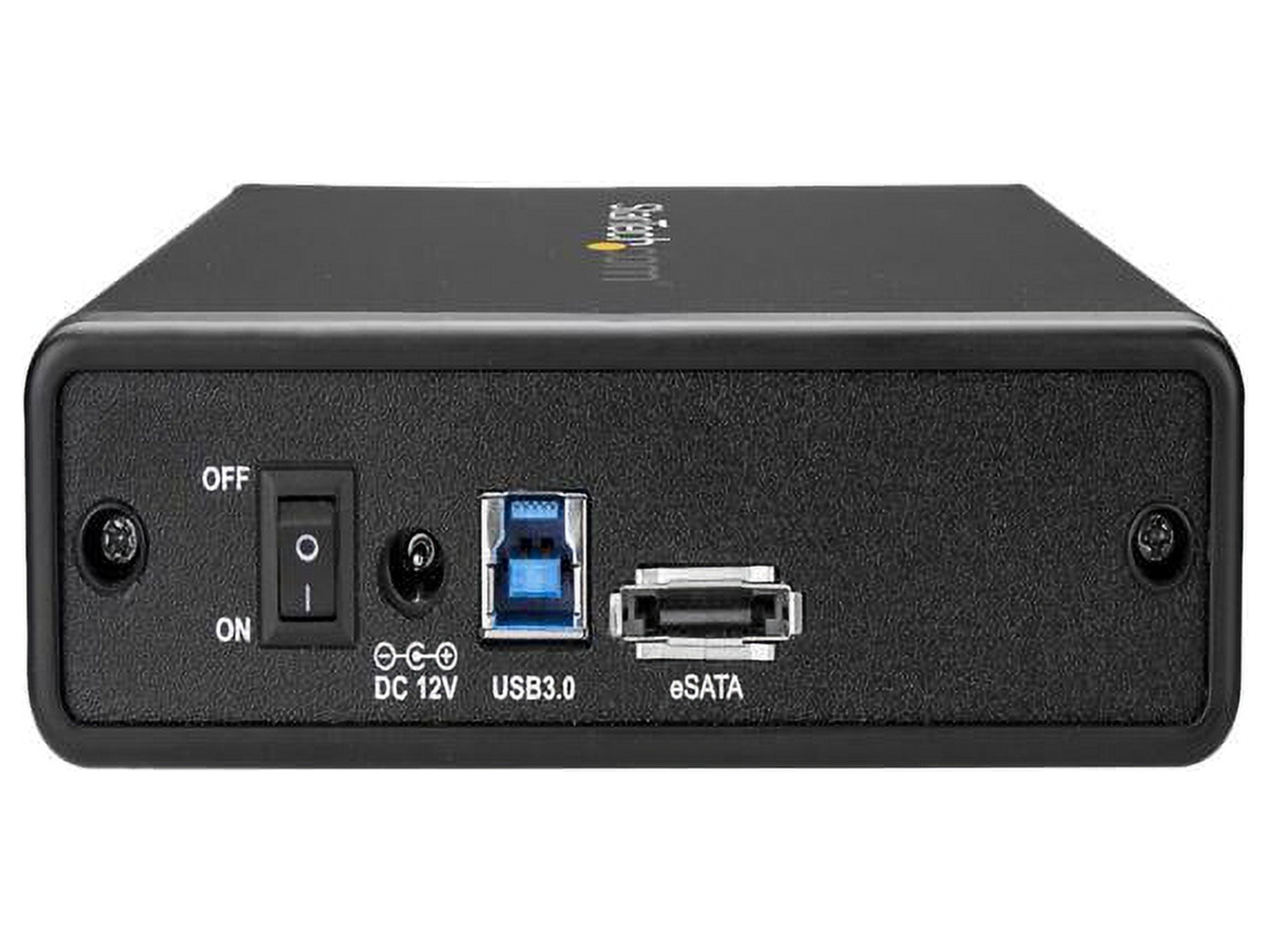 StarTech S351BMU33ET eSATA Enclosure - for 3.5in SATA HDD - USB 3.0 / eSATA - Trayless - Metal - External Hard Drive Enclosure - HDD Enclosure