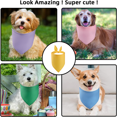 thumbnail image 5 of Pañuelo de algodón lavable para perro, bufanda triangular para perro, bufanda de algodón de doble cara para mascotas pequeñas, medianas y grandes MFZFUKR CPB-DE-LYY1887-2, 5 of 5