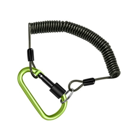 

AntiLost Stretch Cord for Fishing Multifunctional Tool Fishing Safety Lanyards Retractable Coiled Tethers with Carabiner