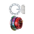 thumbnail image 1 of S SERENABLE Steering Wheel Quick Release Hub Adapter Snap Off Kit Aluminum Replacement Red, 1 of 8