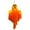Orange, variant on Hanging Ghosts Halloween Decorations Outdoor, 20" Light up White Ghosts with Spooky Warm LED Light, Halloween Outdoor Yard Porch Decorations, Haunted House Decorations