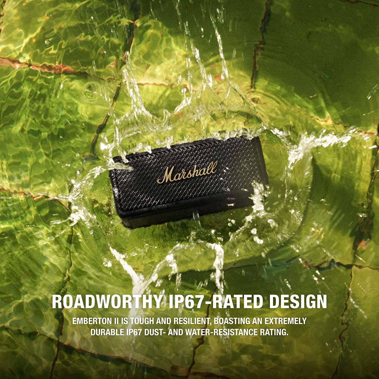 美品　Marshall EMBERTON ii Emberton II outdoor speaker offers powerful sound for