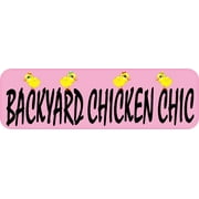 10in x 3in Backyard Chicken Chic Magnet Magnetic Animal Bumper Magnets