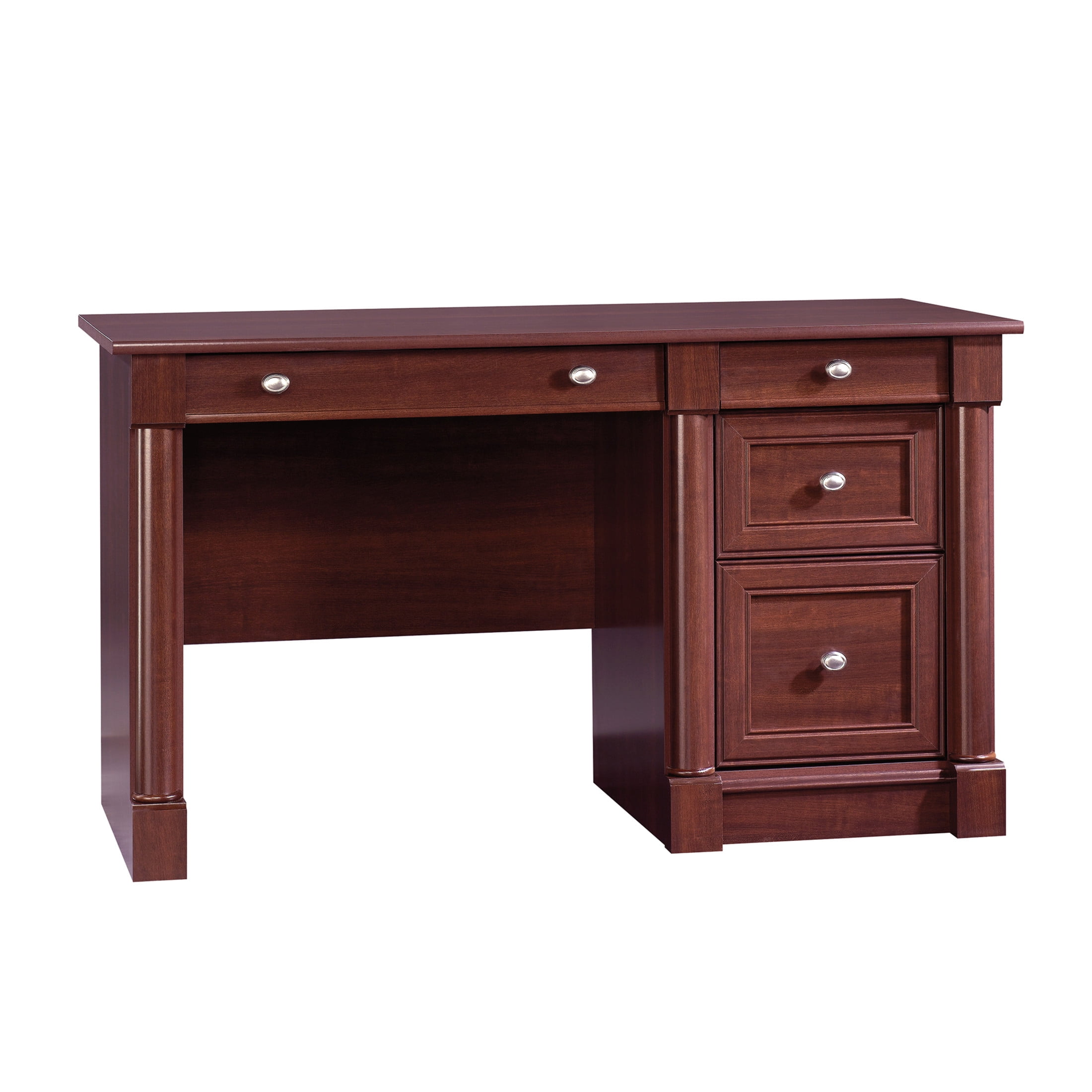 Sauder Palladia Home Office Writing Computer Desk with Storage Select Cherry Finish Walmart