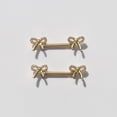 thumbnail image 3 of Nipple Rings - Surgical Stainless Steel Gold Silver Pink Blue Purple CZ Heart Butterfly Flower Bow Jewelry - 14 Gauge Nipple Bars and Barbells, 3 of 6