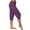 Purple, variant on Snorda Capri Pants for Women Striped Leggings High Waist Leggings Elastic Waistband Casual Jogger Cropped Yoga Capris Ladies Loose Soft Pants for Daily Wear Workout Looks