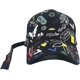 thumbnail image 3 of Trendy Graffiti Baseball Caps Men's Women's Personality Adjustable Breathable Sunbonnet Sun Hat Long Strap Cap White Baseball Caps -, 3 of 4