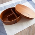 thumbnail image 4 of Binmer Wooden Bento Idea Wooden Tableware Lunch Box 700ml, 4 of 9