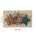 thumbnail image 3 of Bfogop 4th of July Door Mat America Flag Stars Stripe Patriotic Independence Day Entrance Rug Memorial Day Farmhouse Home Kitchen Doormats Floor Mat for Indoor Outdoor 16 x 24 Inch, 3 of 6