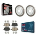 thumbnail image 1 of Transit Auto Rear Coated Disc Brake Rotors and Ceramic Pads Kit for Car 2022-2024 Ford Explorer 3.0L 2.3L Without Red Painted Calipers with Electric Parking KGC-102634, 1 of 11
