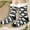 Black, variant on GILIGEGE Unisex Winter Fluffy Warm Fleece Lining Slipper Socks with Grippers Sleeping Christmas Socks Thick Cozy Thermal Fleece Lined Home Indoor Socks Christmas Gifts Comfortable Lounge Socks