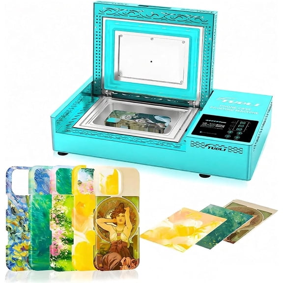 3D Phone Case Heat Press Kit With 2 Molds,20 Cases | 180°c Fast Heat Sublimation Machine For DIY Custom Cases